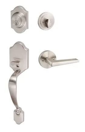 Cr507-bs-rd Sure-loc Coral Sectional Single Cylinder Keyed Entry - Nickel