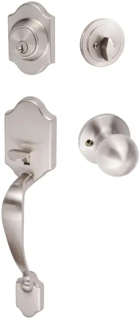Cr507-ta Sure-loc Coral Sectional Single Cylinder Keyed Entry - Nickel