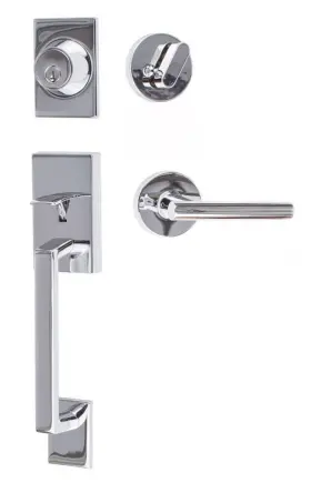 Kn507-r-ju Sure-loc Koln Sectional Single Cylinder Keyed Entry - Chrome