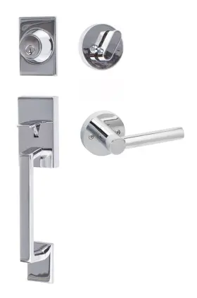 Kn507-r-mr Sure-loc Koln Sectional Single Cylinder Keyed Entry - Chrome
