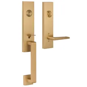 Tn507-bs Sure-loc Turin One Piece Single Cylinder Keyed Entry - Brass