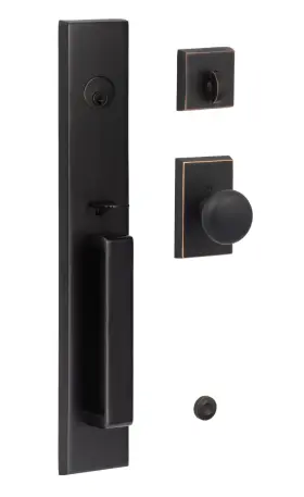 Vl507-ok Sure-loc Vail Full Plate Single Cylinder Keyed Entry - Bronze