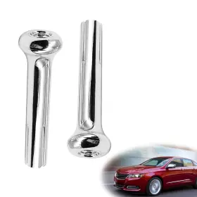 Syudwen Syudwen-in6728z 2pcs Car Chrome Door Lock Knobs Compatible With Gm Chevy Silver