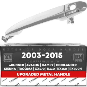 T1a-ty3181zm-fl T1a Exterior Front Driver Or Passenger Door Handle Upgraded Metal - Compatible W