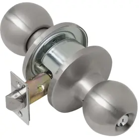 Cl101704 Tell Satin Stainless Steel Storeroom Door Knob Lockset
