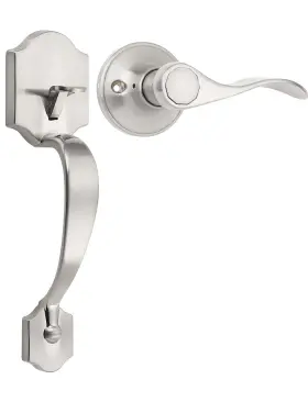 Dl9851 Tinewa Single Cylinder Exterior Handleset Keyless Front Door Handle With Lever Insi