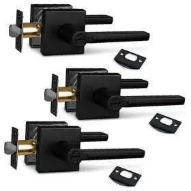 Hd1601-db-bk-3p Tmc 3pack Bed/bath Room Door Lever For Privacy Bathroom And Interior