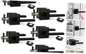 Hd1601-db-bk-6p Tmc 6pack Bed/bath Room Door Lever For Privacy Bathroom 6 Pack Bed And Bath