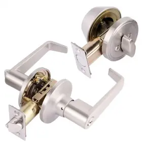 Toledo 313111044079 Segovia Single Cylinder Satin Nickel Combo Set