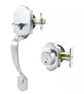V1600co Toledo Single Cylinder Satin Nickel Door Handleset V1600co/caus15