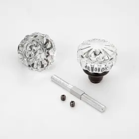 Toptotoo 658359052715 Glass Door Knobs Interior Old Style 1 Pack Oil Rubbed Bronze