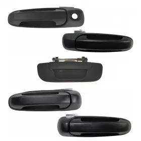 Trq 191213372593 Front And Rear Exterior Door Handle Set Tailgate Compatible With 2