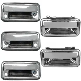 Dha32391 Trq Exterior Door Handle Set Compatible With 1995-1999 Chevrolet And Gmc Suvs