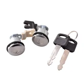 Unikpas Yl-dl276 Door Lock Cylinder&key Set Compatible For Ford E150 E250 Econoline Van F150 F