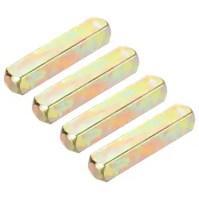 A25022800ux1956 Uxcell 4pcs Door Knob Spindle 8 X 40mm Iron Handle Spare 40 Mm Silver