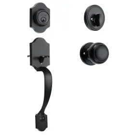 D0102hsose6 Vevor Front Door Handle And Deadbolt Set Matte Black Lock With I