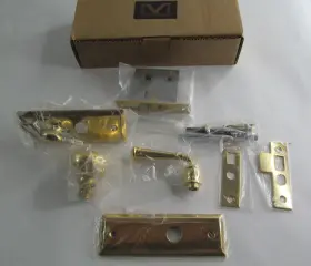 9001-605nl Von Morris Hardware 8010/9001-605nl Buckingham 8010/9100 605nl Polished Brass Screen Door Lock Assembly