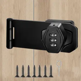 Wayda 768490197852 Mechanical Password Rotary Hasp Locks 3 Digit Keyless Combination Lock For C