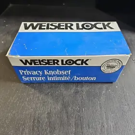 Rlr1 Weiser A300 Bathroom Bedroom Knobset T3 B Polished Brass 1-3/8x1-3/4new