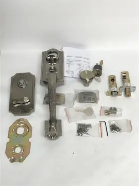 01411-aeasl2d Weslock Colonial Panic Proof Entry Handleset With Eleganti Knob