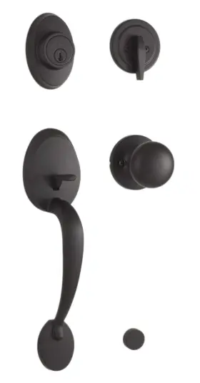 02810-2s2fr2d Weslock Hillcrest Single Cylinder Handleset With Salem Knob