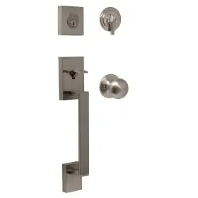 02840-nsnfr2d Weslock Bailey Single Cylinder Handleset With Salem Knob Sat Inch