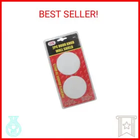 02870 White Door Knob Wall Shield 2-piece