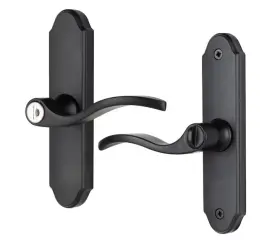 Vmt112mb Wright Products Matte Black Serenade Mortise Storm Patio Door Lock Lever Latch