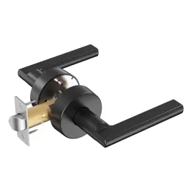 0412 Zomnua Front Entry Door Lock Handle Set Work For Left &right Handed Double Cy