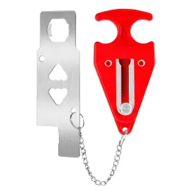 Llock-pr01 Zzrui 769390313267 Safety Portable Door Lock For 1 Pack Red