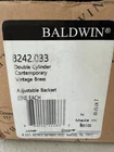 Baldwin 8242.033 Double Cylinder Deadbolt For 1-5/8" Bore Hole Vintage Brass New. Price: $149.50.