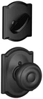 Schlage F59-GEO-CAM Georgian Single Cylinder Interior Pack Black New. Price: $86.07.
