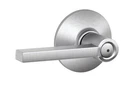 (lot Of 6) Schlage F40 626 Latitude Door Lever, Privacy Lock Satin Chrome Open. Price: $90.00.