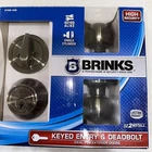 Brinks Keyed Entry & Doorknob Deadbolt 2108-109 New. Price: $24.99.