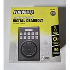 Performax Digital Deadbolt Keypad Matte Black Auto-lock 50 Codes 2 Keys New. Price: $20.00.