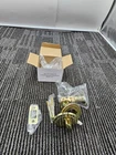 (qty 3) Mfs Supply 14-47593 Polished Brass Deadbolt Back Latch W/ Hardware Open. Price: $20.49.