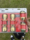 Reliabilt Gallo Polished Brass Keyed Entry Door Knob Set 2-PACK W/ Keys New. Price: $20.95.
