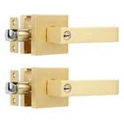 2 Pack Gold Door Handles Interior With Keys(keyed Alike), Exterior Handl... New. Price: $74.44.