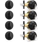 Probrico Black Single Cylinder Deadbolt, Keyed, Residential Security Round New. Price: $102.28.