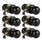 Knobwell 6 Pack Matte Black Indoor Classic Passage Set ... New. Price: $49.56.