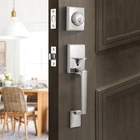 Natsukage Front Door Modern (straight Shape+lever Handle), Satin Nickel New. Price: $95.08.
