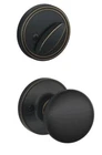Schlage Single Cylinder Keyed Entry Interior Only Stratus Knob J Series New. Price: $25.91.
