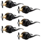 Knobonly 6 Pack Matte Black Door Lever Privacy Handles, Zinc Alloy ... New. Price: $119.60.