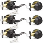 Probrico Door Handle 3 Sets-front Entry Lever Single Cylinder Open. Price: $79.19.