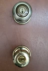 Vintage Nos Kwikset Hancock Keyed Entry Door Lock Knob Polished Antique Brass New. Price: $29.99.