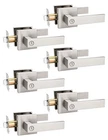 Tinewa 6 Privacy Square Pack, Door Lever - Brushed Nickel. Price: $120.33.