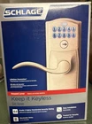 Schlage FE595 505 Camelot Keypad Entry Accent Levers Lifetime Open. Price: $62.00.
