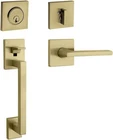 Baldwin Minneapolis Satin Brass Keyed Entry Sectional Handleset #85390 New. Price: $229.00.