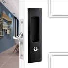 Lwzh 6.3" Matte Black Privacy Pocket Door Lock Hardware, Invisible Recessed H... New. Price: $35.76.