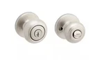 Kwikset Cove Satin Nickel Keyed Entry Door Knob Featuring Smartkey Security Used. Price: $7.99.